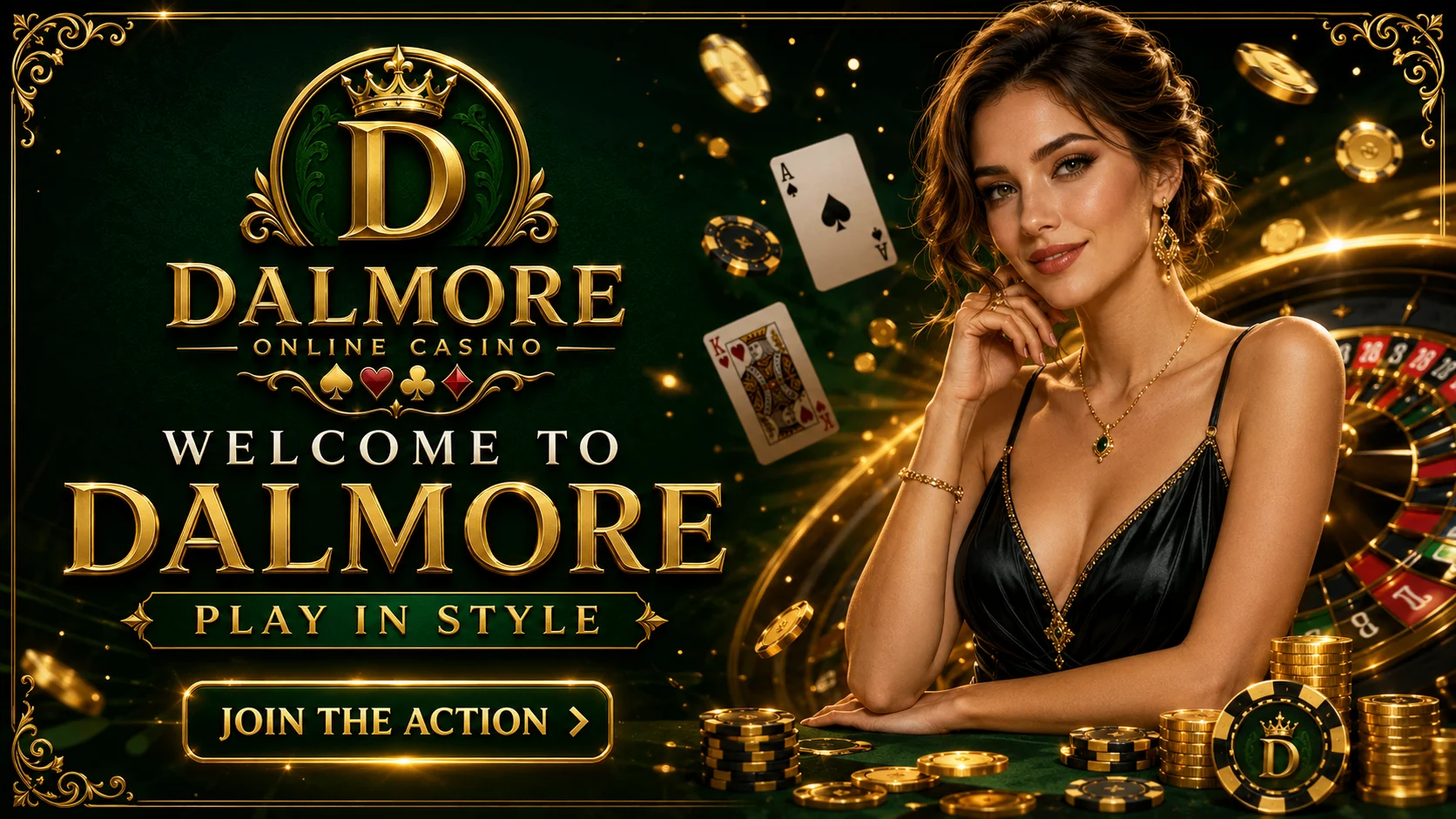 Hyperrealistic close-up of glamorous Filipino casino dealer in blue gold uniform